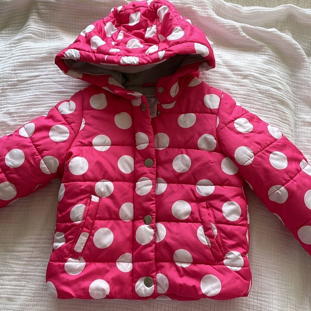 Pink polka dot jacket
